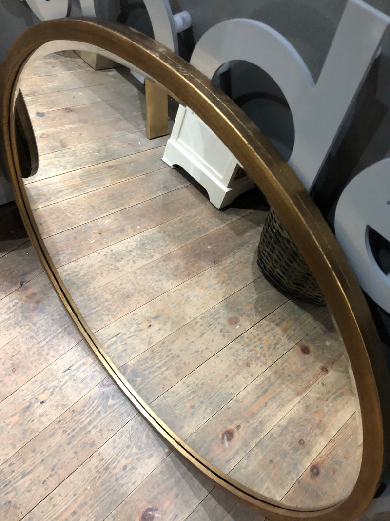 Gold round mirror 80cm and 60cm