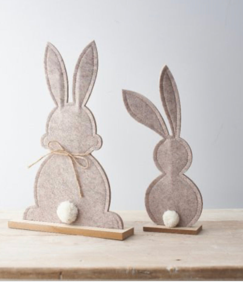 Easter Medium felt bunny rabbit on stand