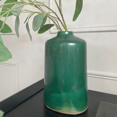 Emerald green Garda vase