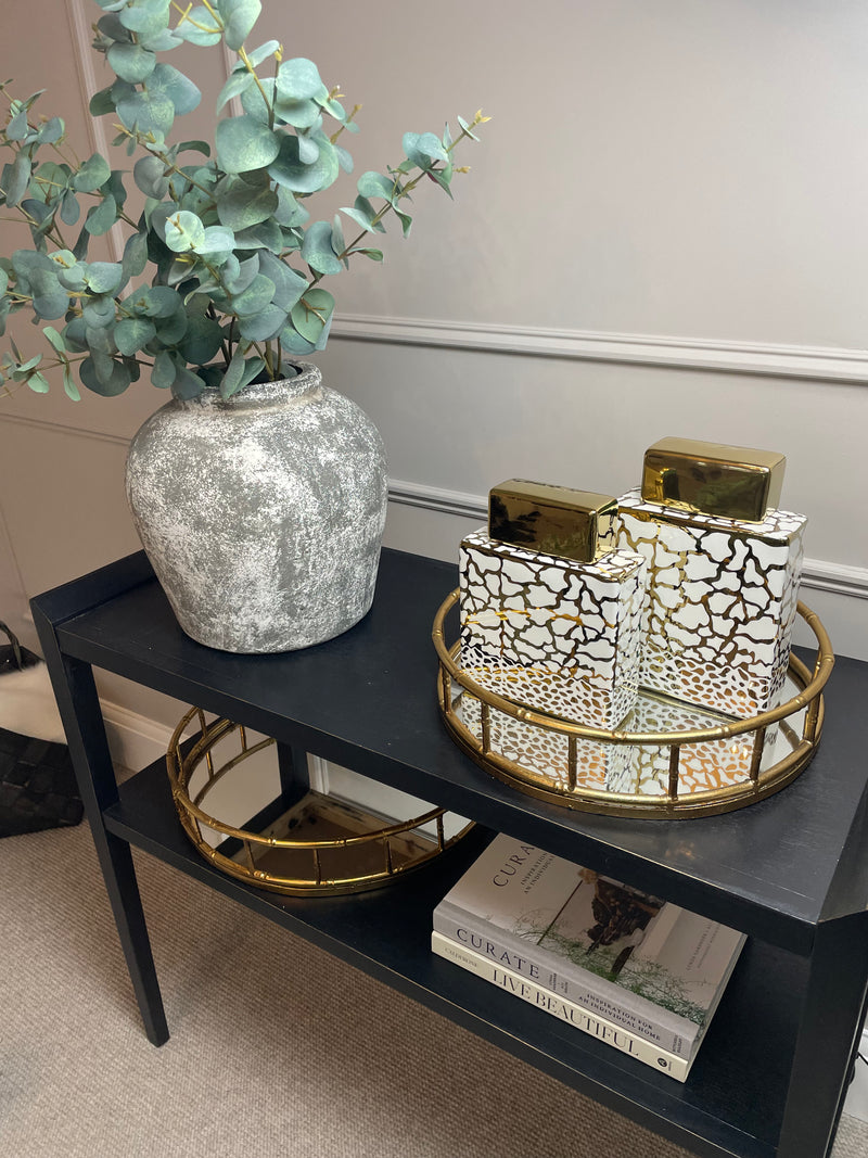 Gold bamboo hot sale end table
