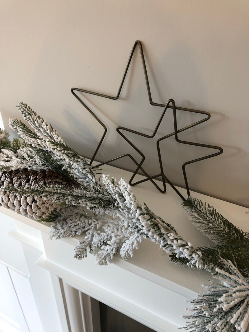 Brass bronze gold metal star 3 sizes