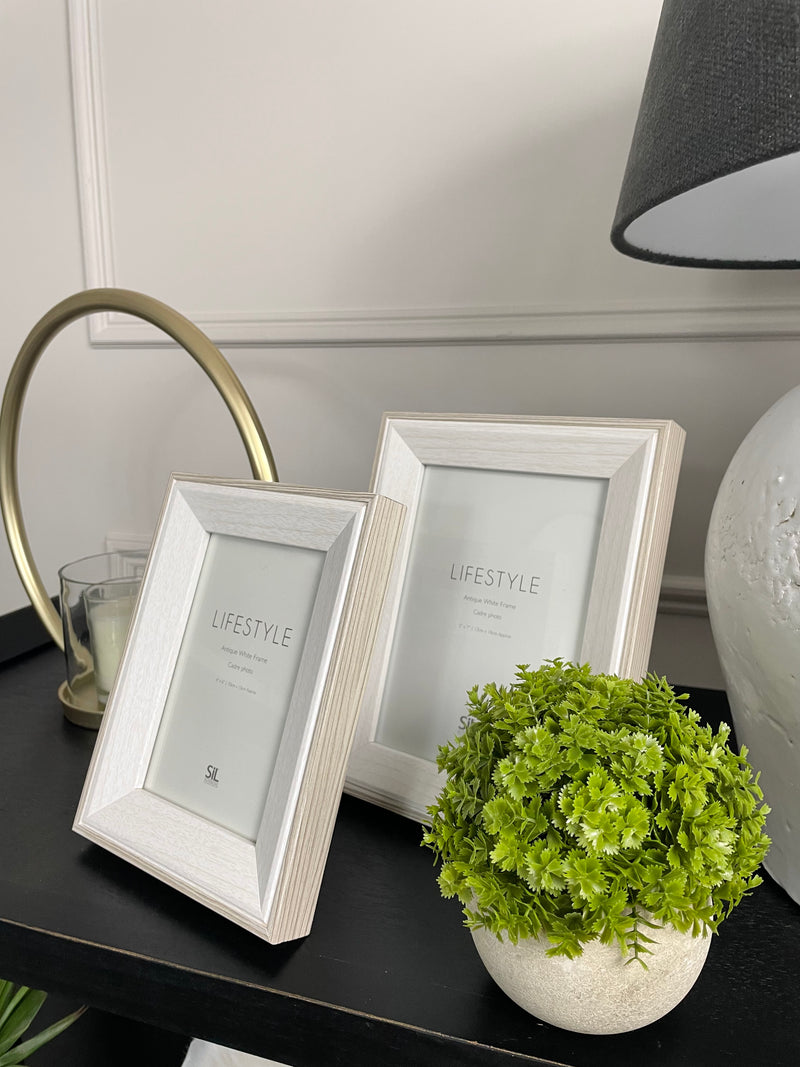 Chunky White Wash Photo Frame, 3 sizes