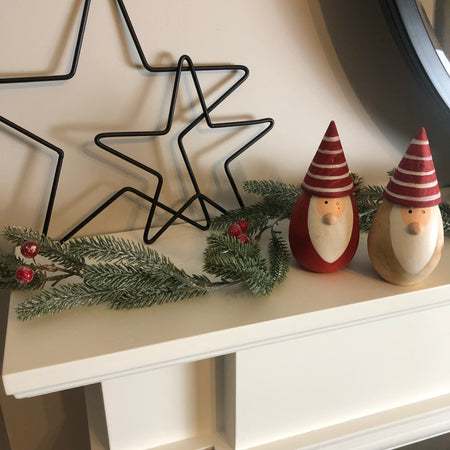 Black metal outline star 3 sizes