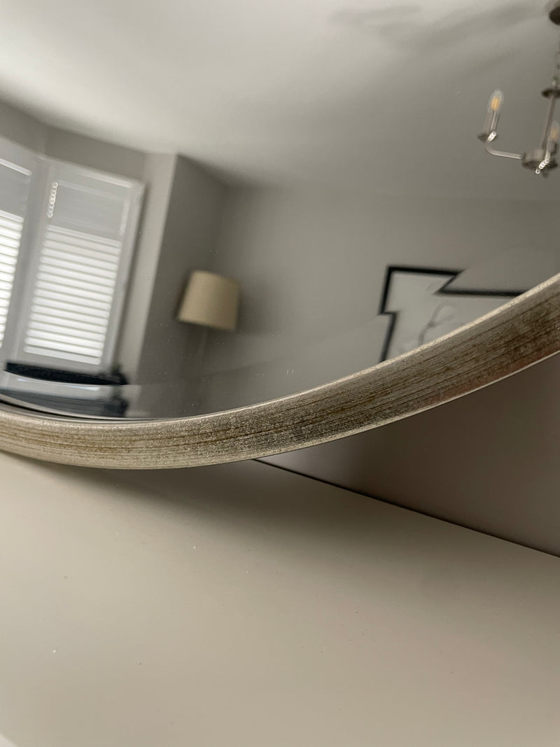 Round Simple champagne Silver mirror 80cm & 60cm