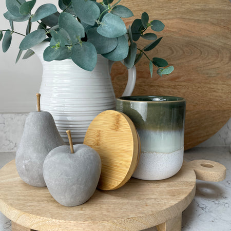 Mojave green lidded air tight lidded canister