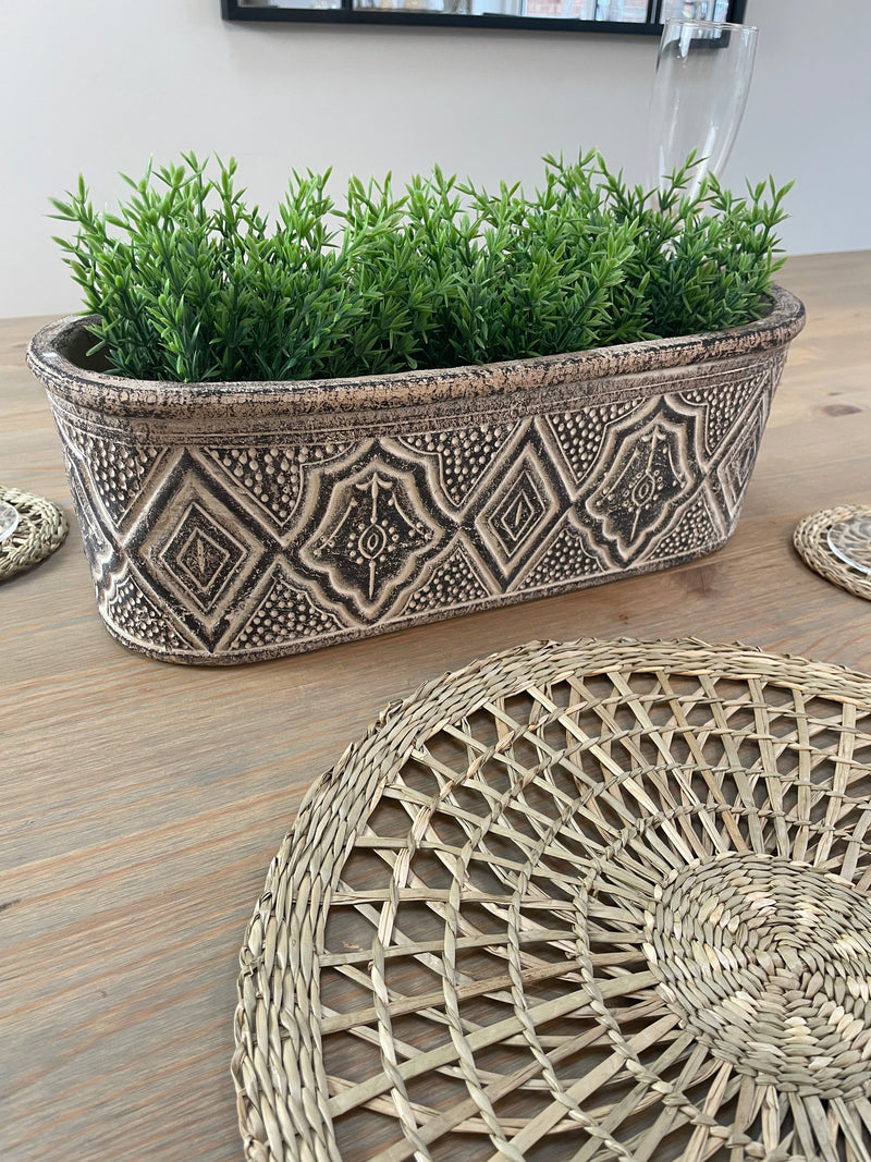 Seagrass Weave woven Round Placemats Set Of 4