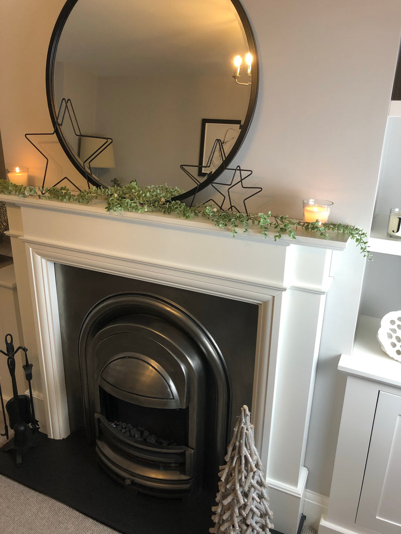 Black metal outline star 3 sizes