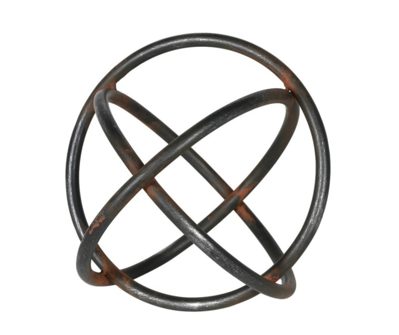 Metal round ring loop decoration ornament