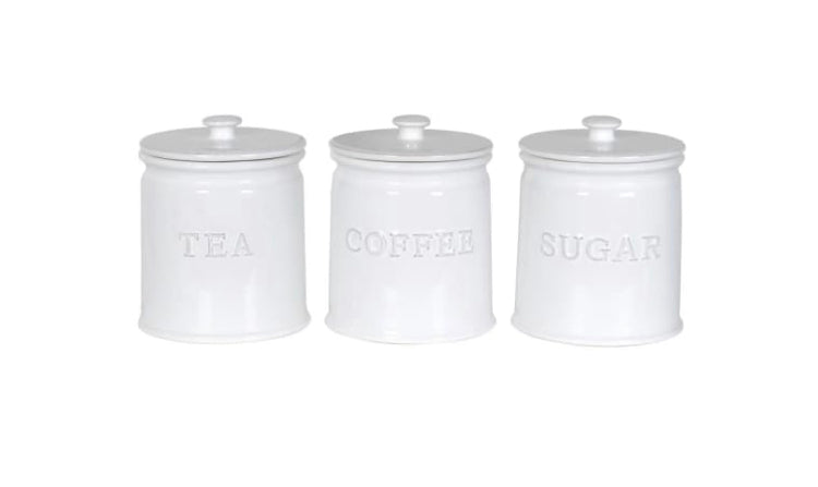 Set of Tea Coffee Sugar canister jars
