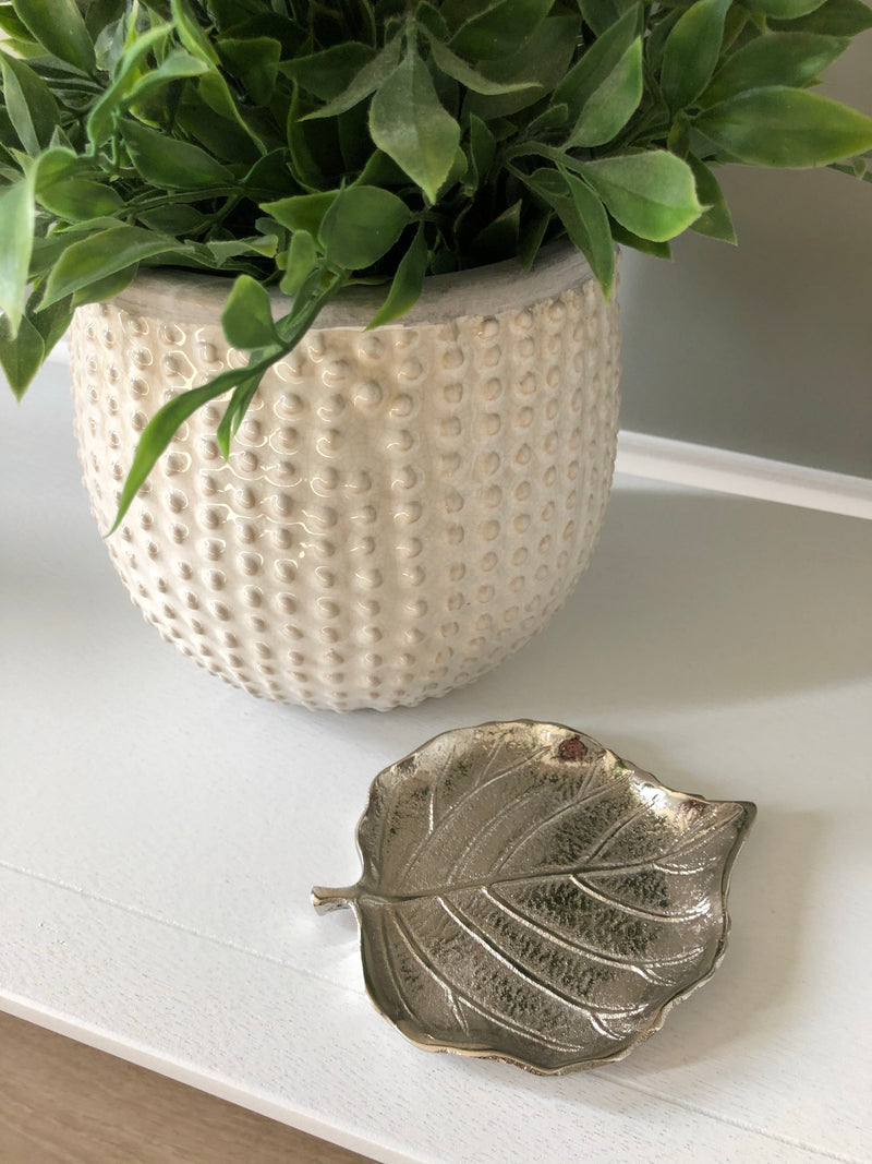 Small Aluminium Leaf Dish