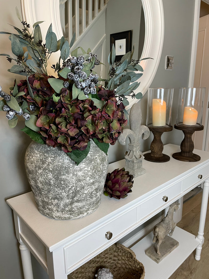 Chunky stone rustic vase