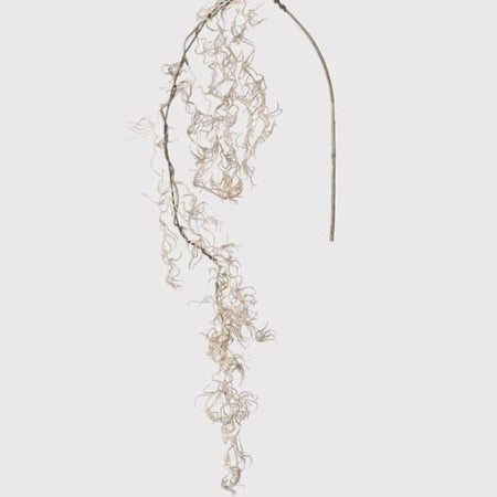 Faux Beige Spanish Moss Spray
