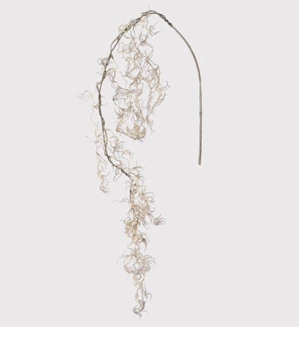 Faux Beige Spanish Moss Spray