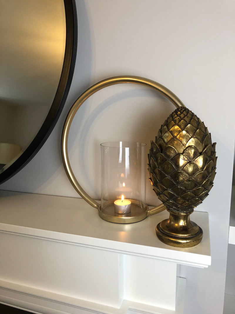 Gold Artichoke with lid