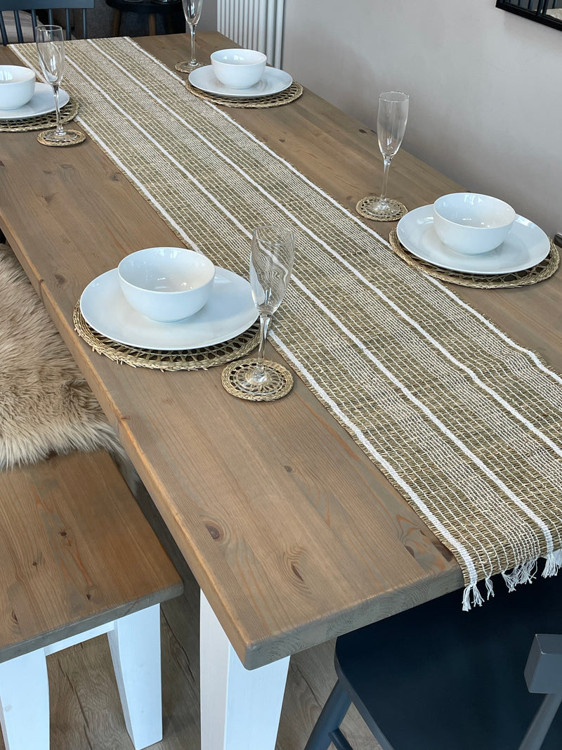 Seagrass Weave woven Round Placemats Set Of 4