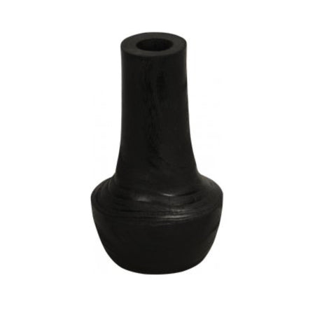 Medium wooden black vase