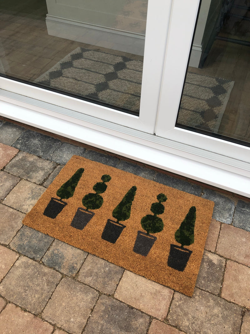 Topiary coir Door mat rug