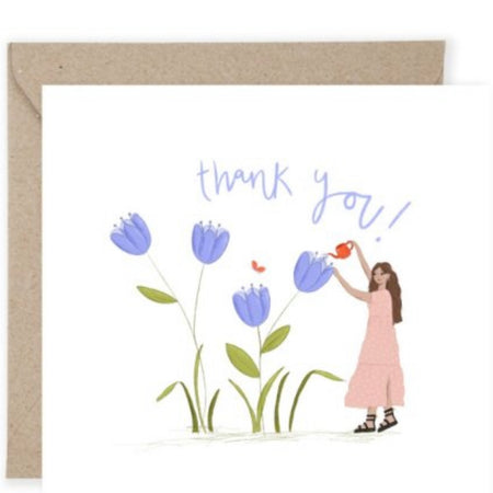 Thank you floral card