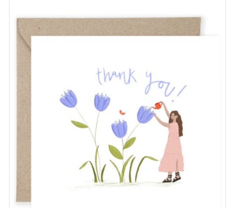 Thank you floral card