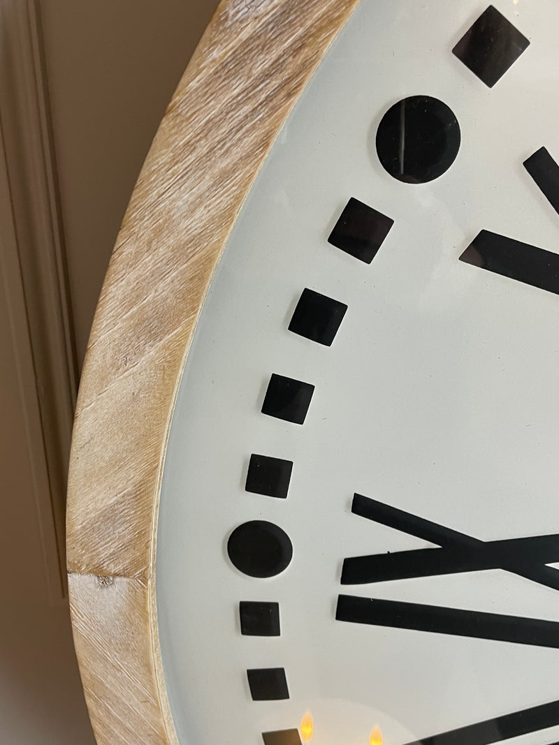 Grand hotel huge wooden clock