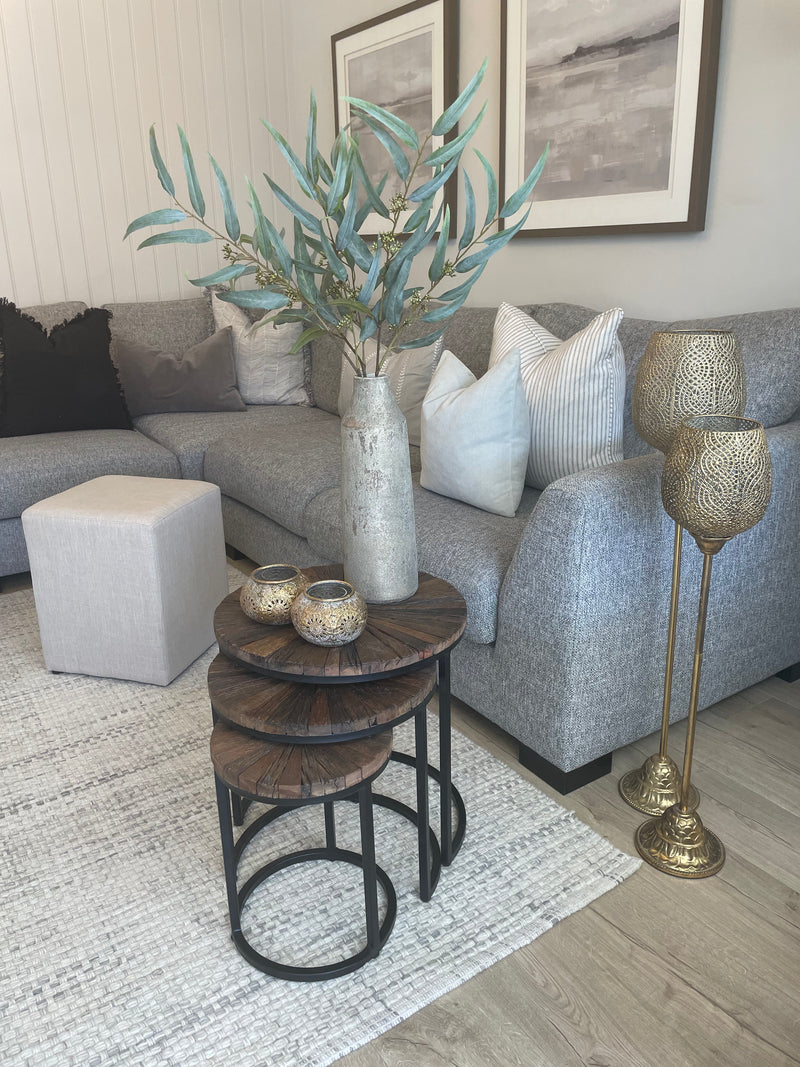 Green Willow seeded eucalyptus spray stem