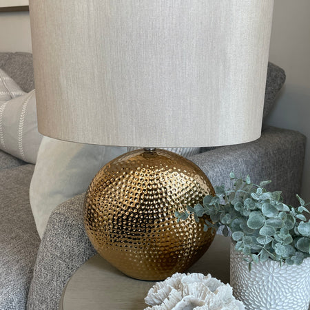 Mabel bronze gold textured lamp