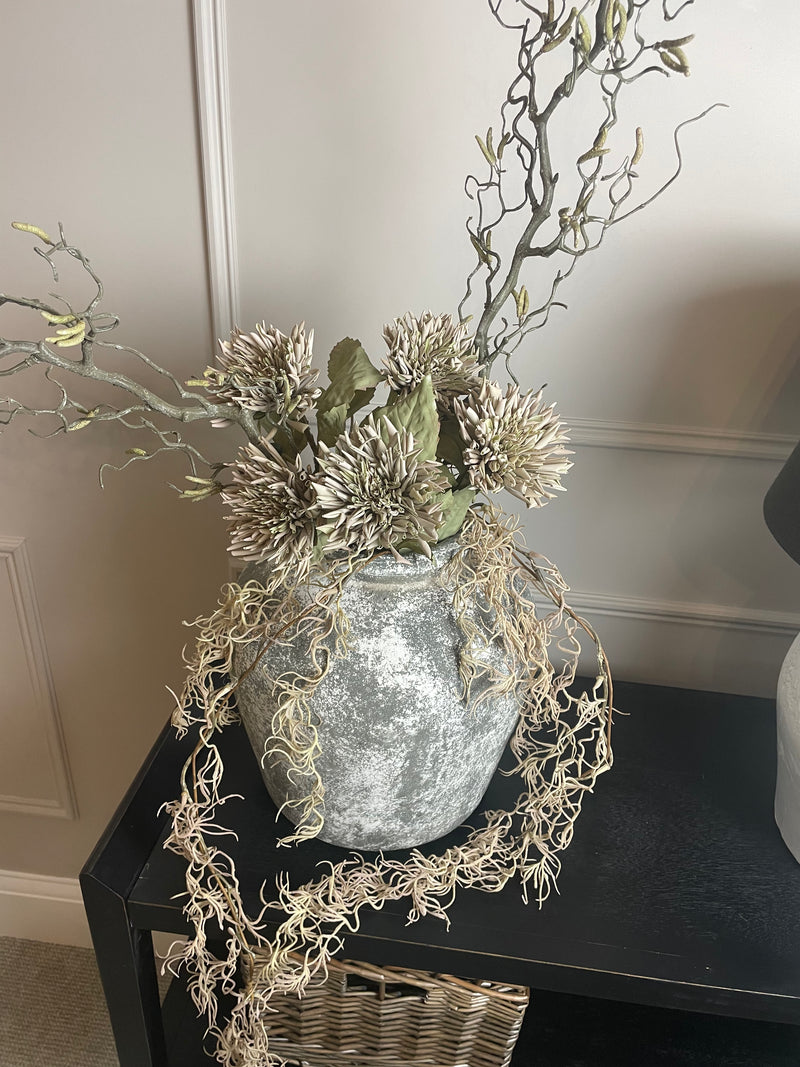 Faux Beige Spanish Moss Spray
