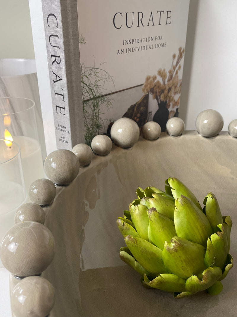 Green head faux artichoke