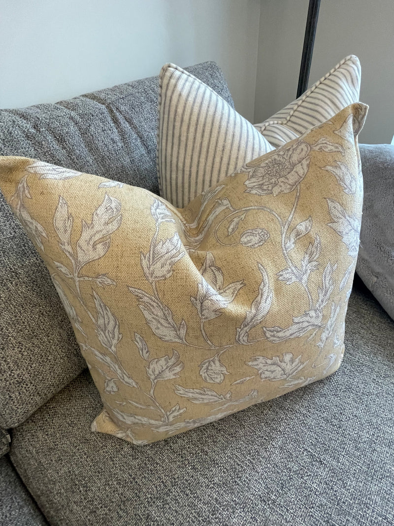 Ambleside Mustard Feather Filled Cushion