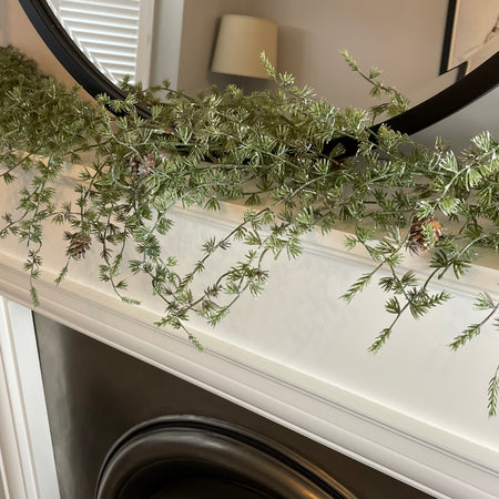 Thick Pine cone full long hanging garland 180cm