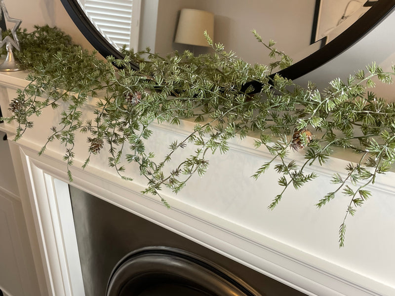Thick Pine cone full long hanging garland 180cm