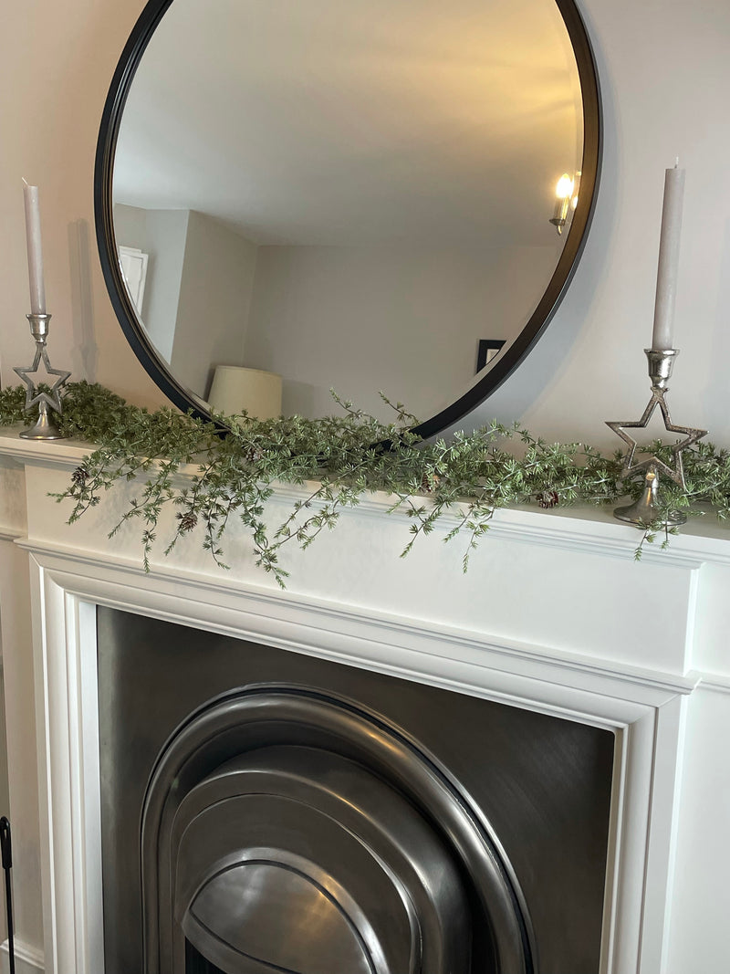 Thick Pine cone full long hanging garland 180cm