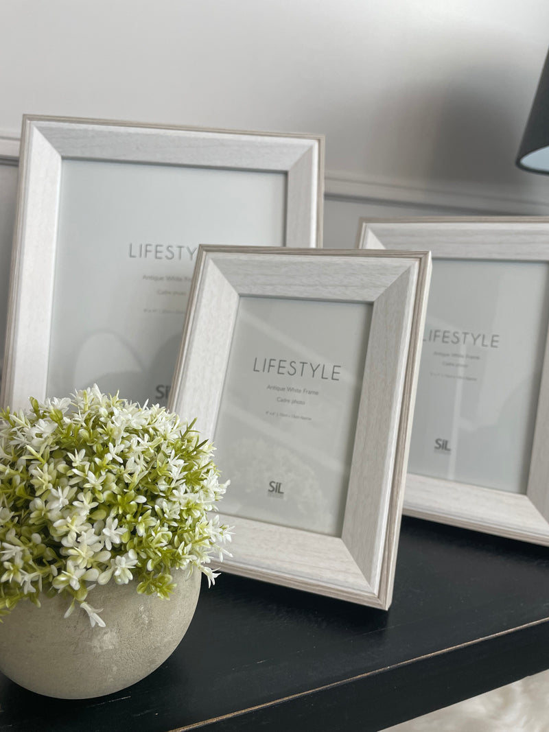 Chunky White Wash Photo Frame, 3 sizes