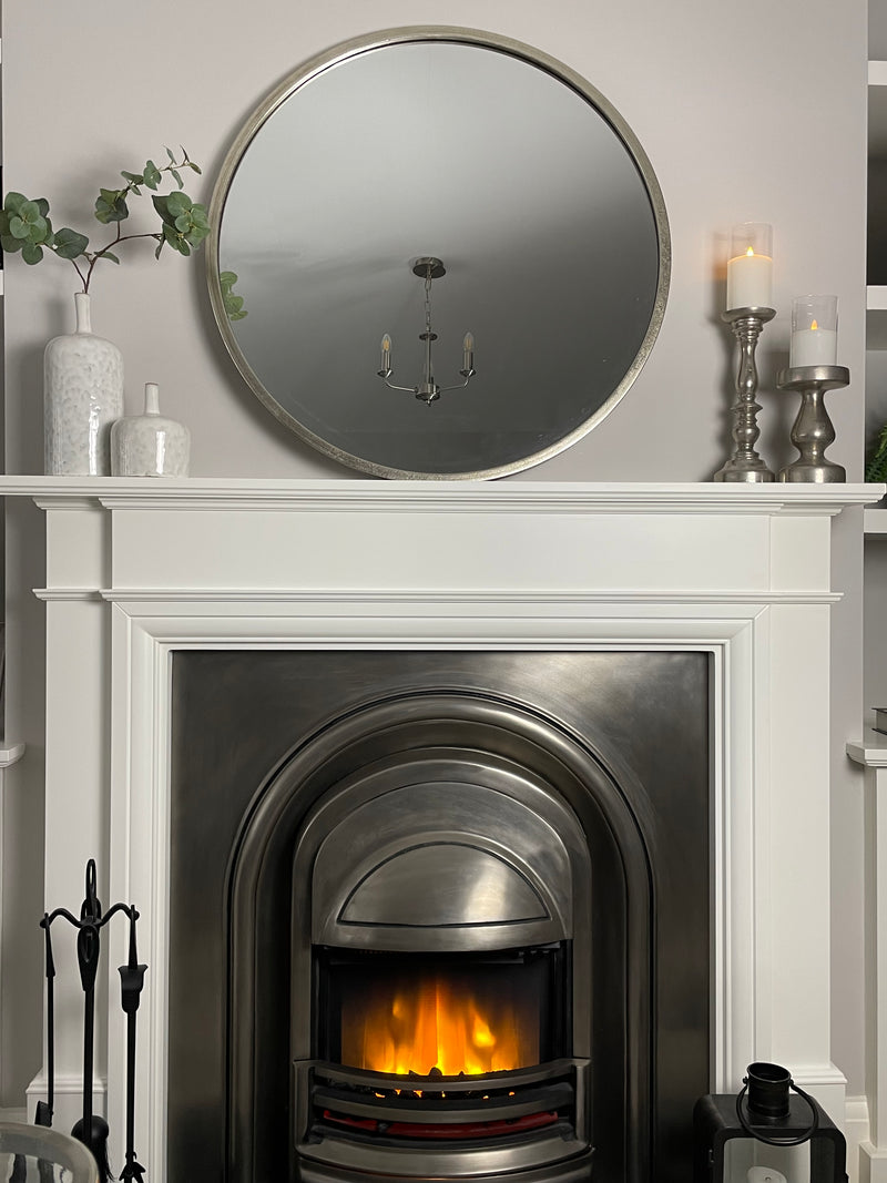 Round Simple champagne Silver mirror 80cm & 60cm