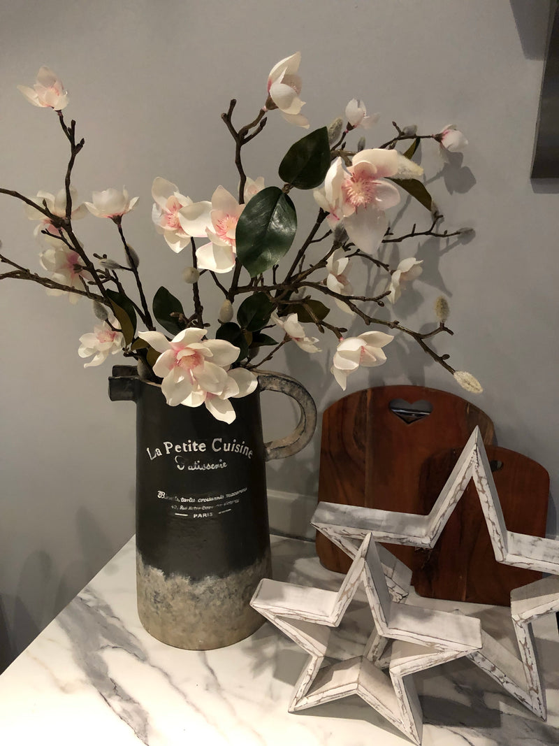 White Blush Magnolia stem