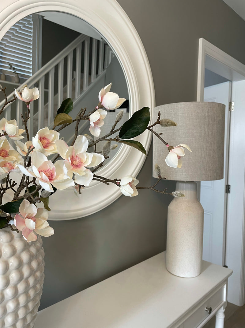 White Blush Magnolia stem